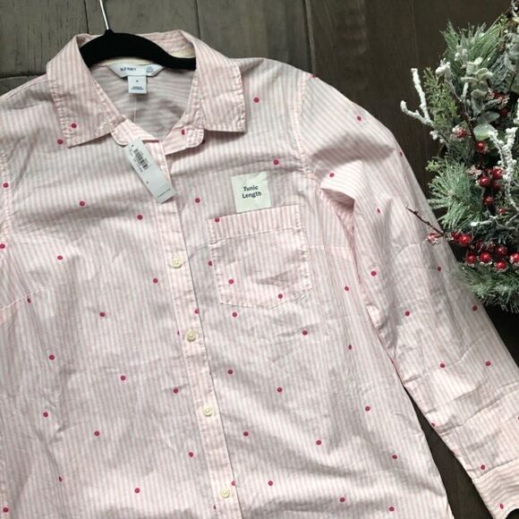 Old Navy tunic length polka dot shirt ✨ - Picture 3 of 4